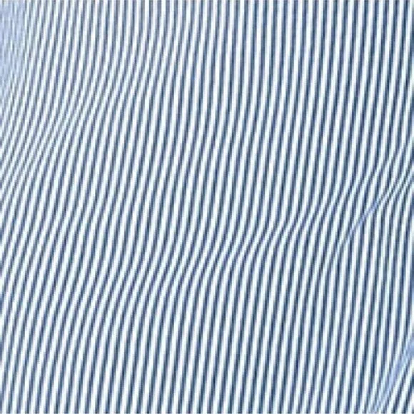 CUPSHE Women's Blue Pin Stripe Collared Wrap Midi Beach Dress, Medium - Picture 4 of 6